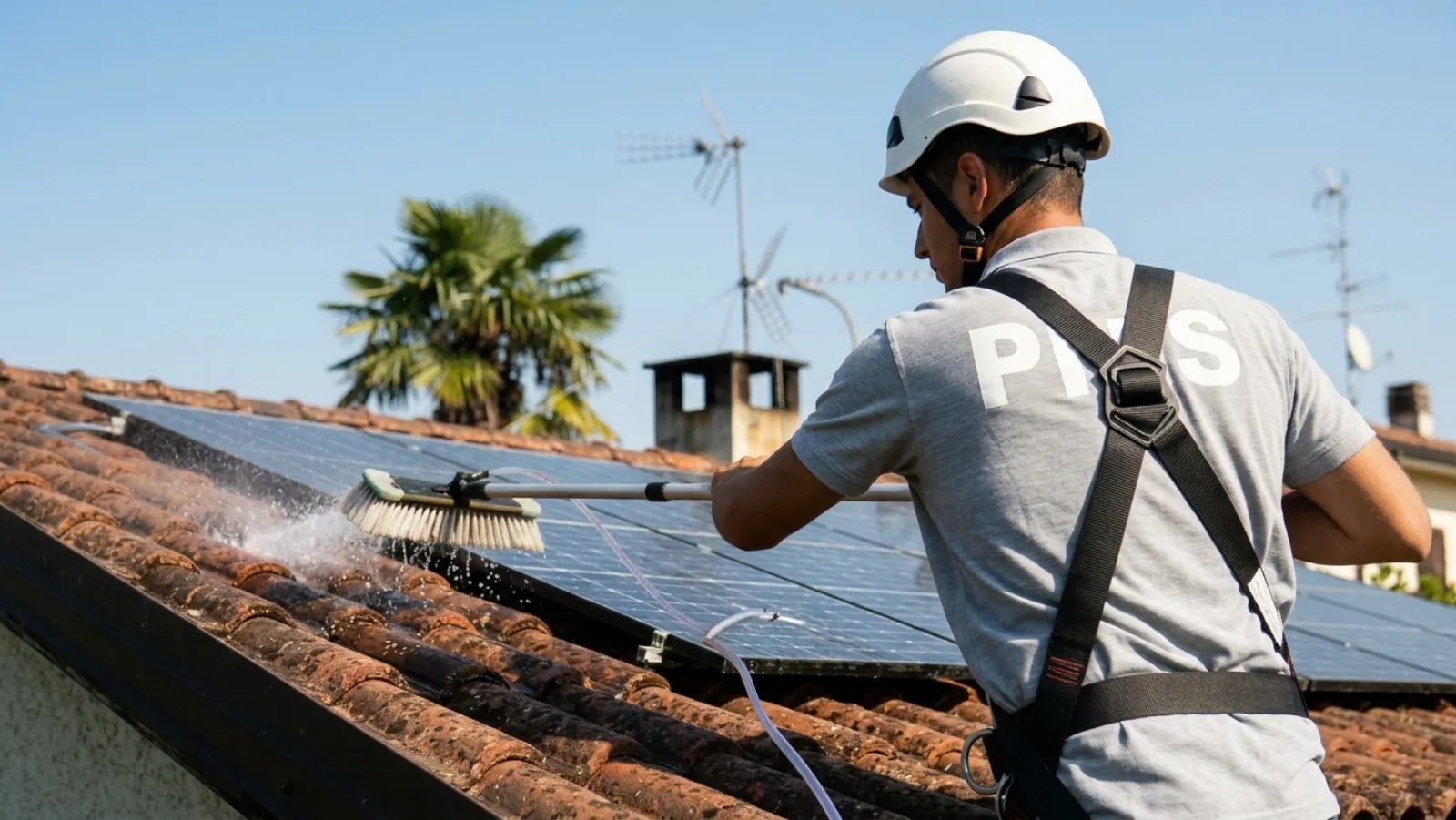 Entretien de panneaux solaires